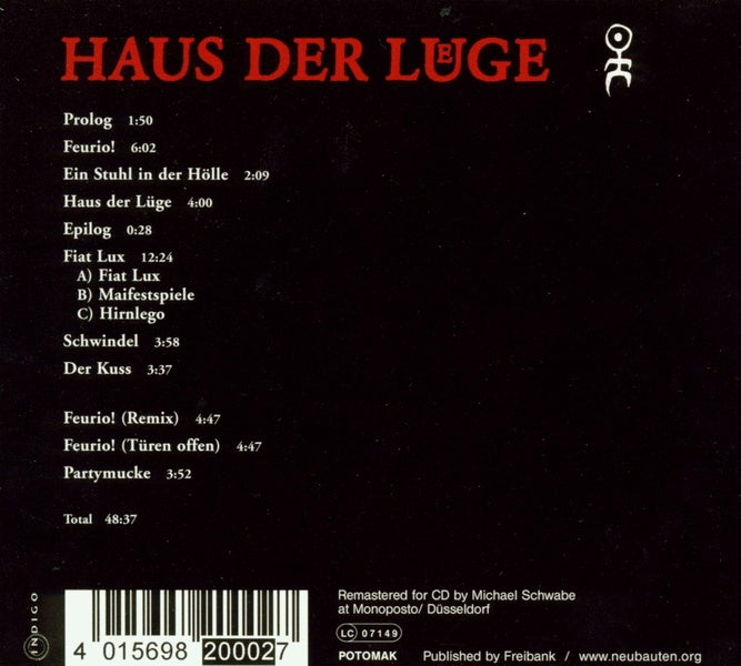 HAUS DER LUGE - Front Cover