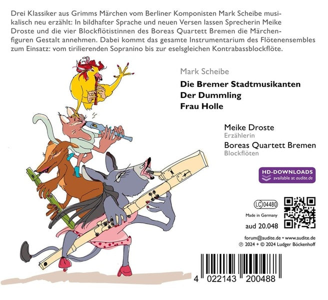 Bremer Stadtmusikanten / Der Dummling / Frau Holle - Front Cover
