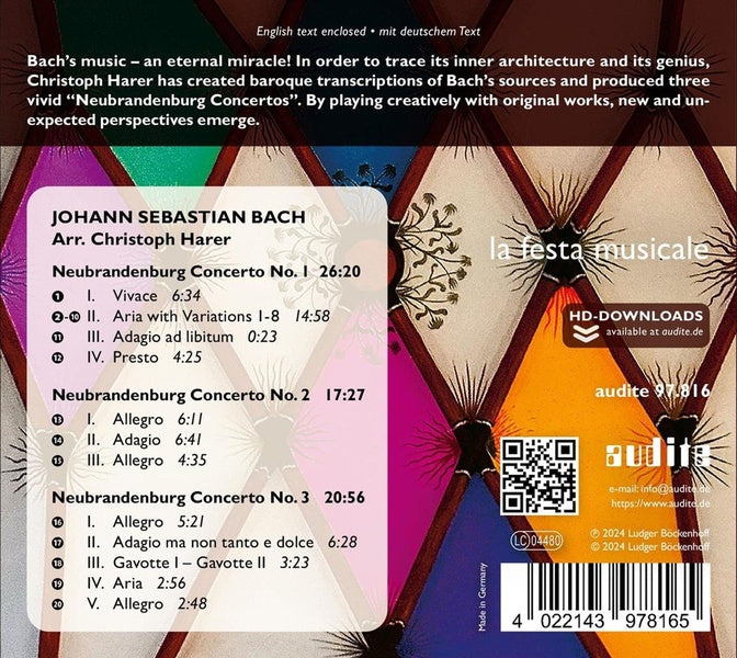 Bach Reconstructed - Front Cover
