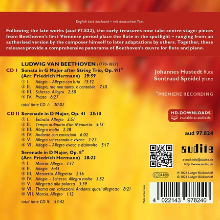 Œuvres de jeunesse pour flûte et piano - Front Cover