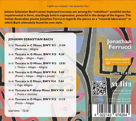 Toccatas - Front Cover
