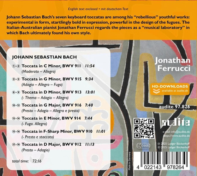 Toccatas - Front Cover