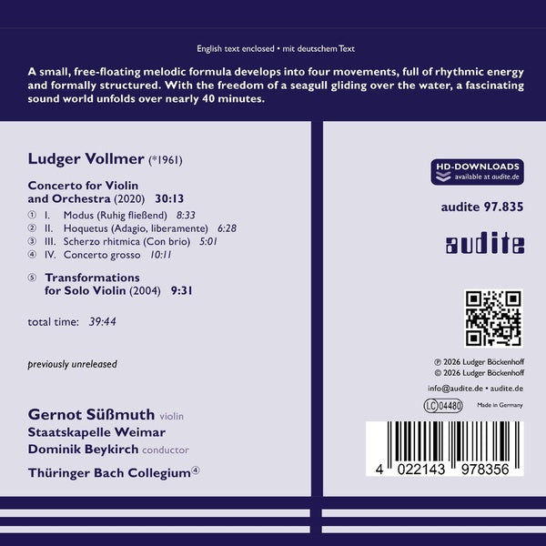 Concerto pour violon - Front Cover