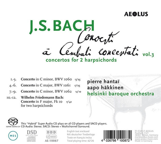 Concerti à Cembali Concertati Volume 3 - Front Cover