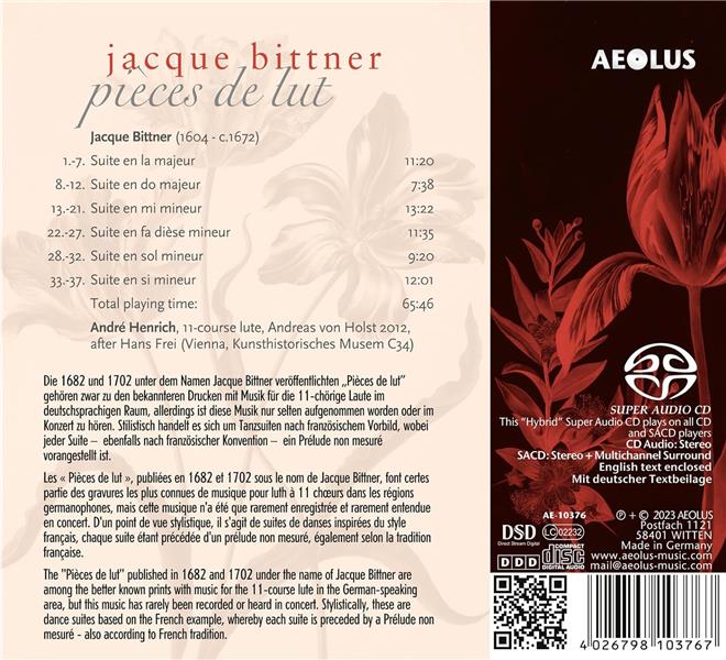 Pièces de lut - Front Cover