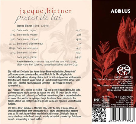 Pièces de lut - Front Cover