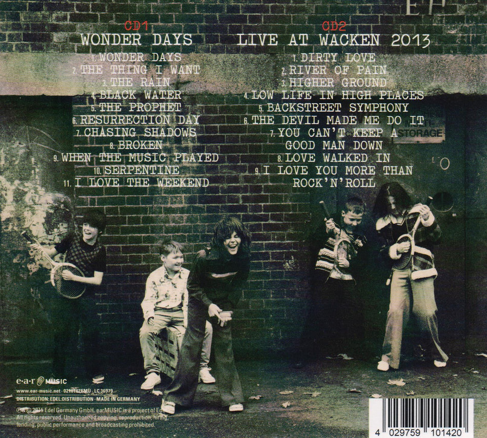 WONDER DAYS - Back Cover