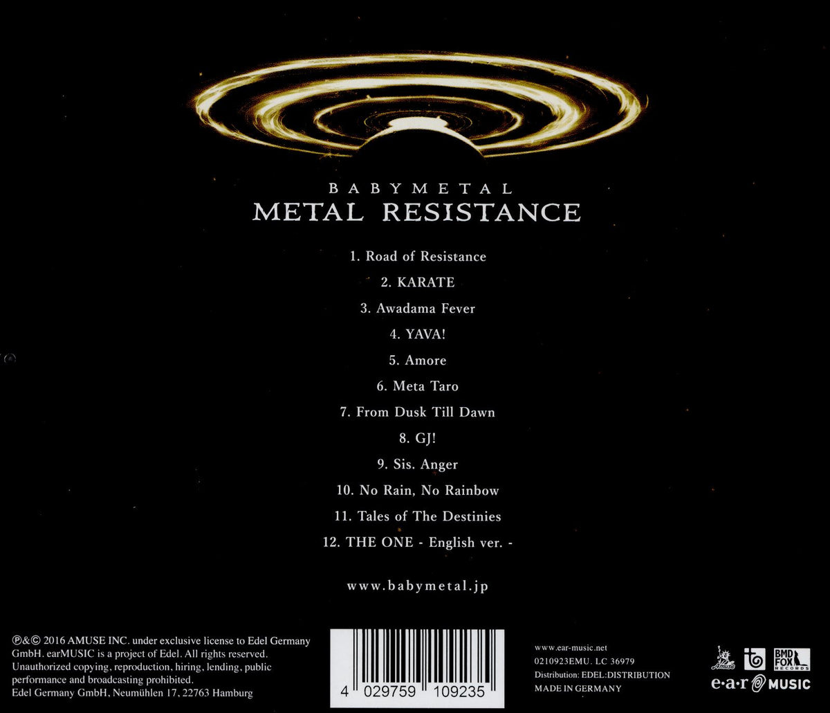METAL RESISTANCE - Back Cover