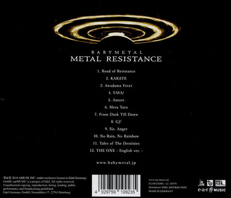 METAL RESISTANCE - Back Cover
