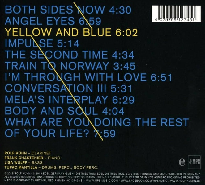 Yellow + Blue - Front Cover