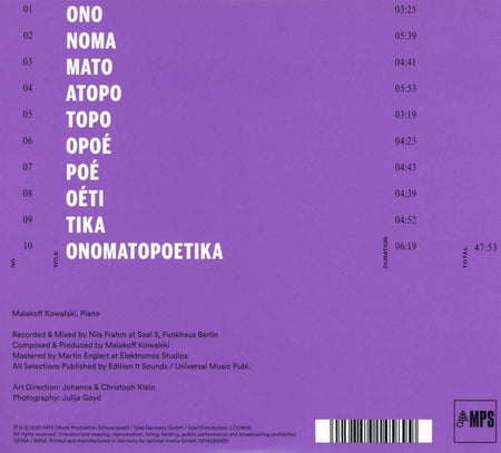 Onomatopoetika - Front Cover