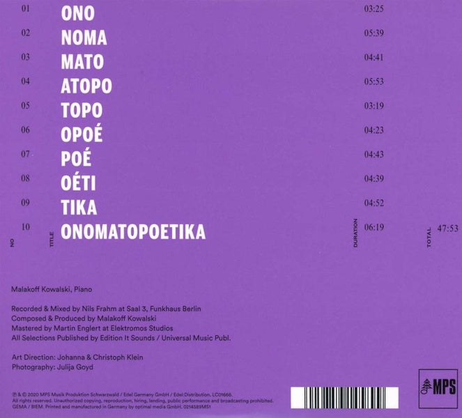 Onomatopoetika - Front Cover