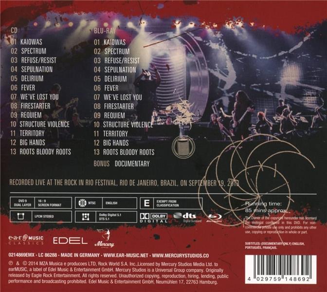 Metal Veins - Alive At Rock In Rio - Front Cover