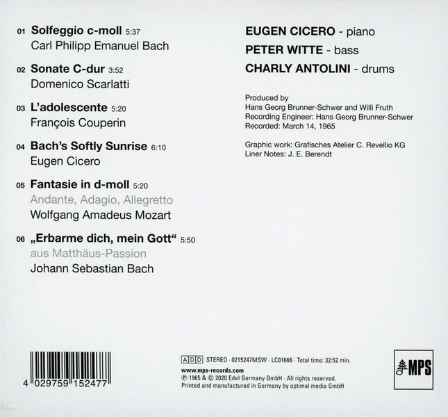 Rokoko Jazz - Jazz Versions of Work - Front Cover