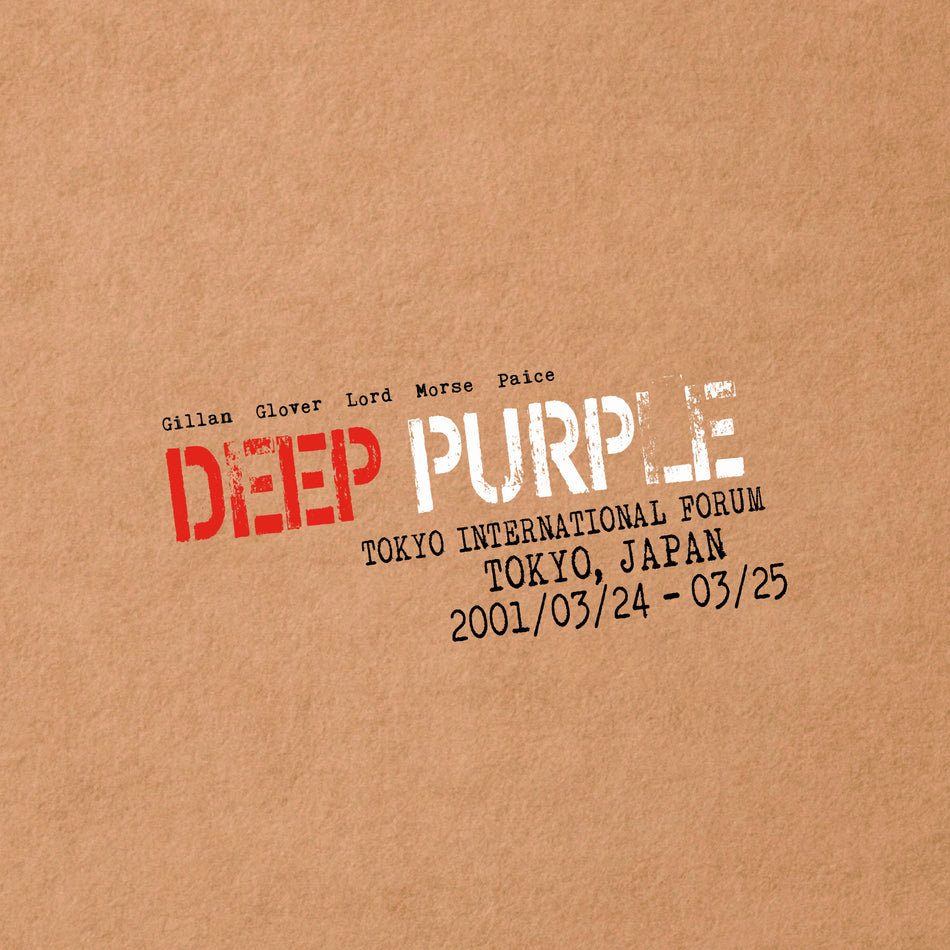 LIVE IN TOKYO 2001 - Back Cover