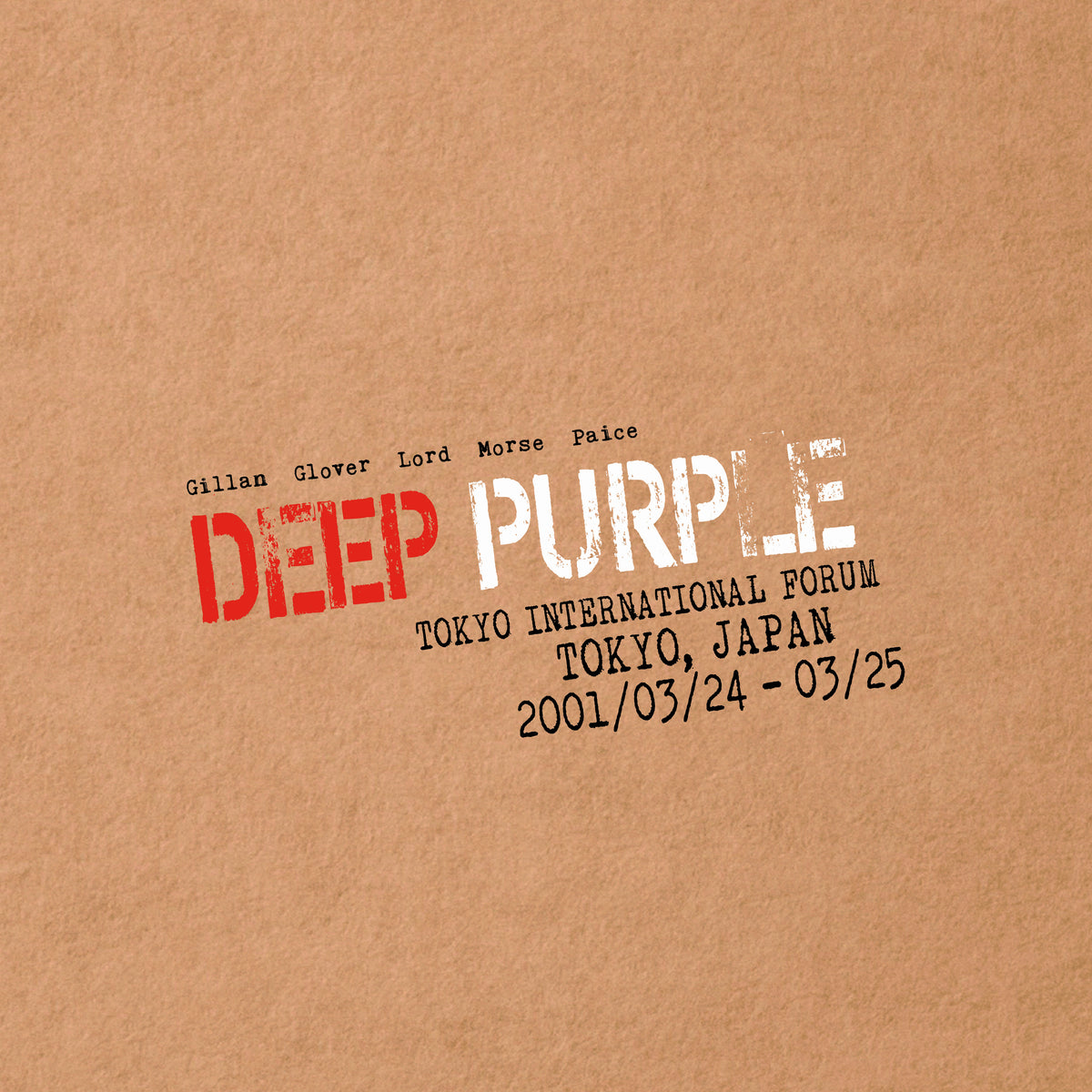 LIVE IN TOKYO 2001 - Back Cover