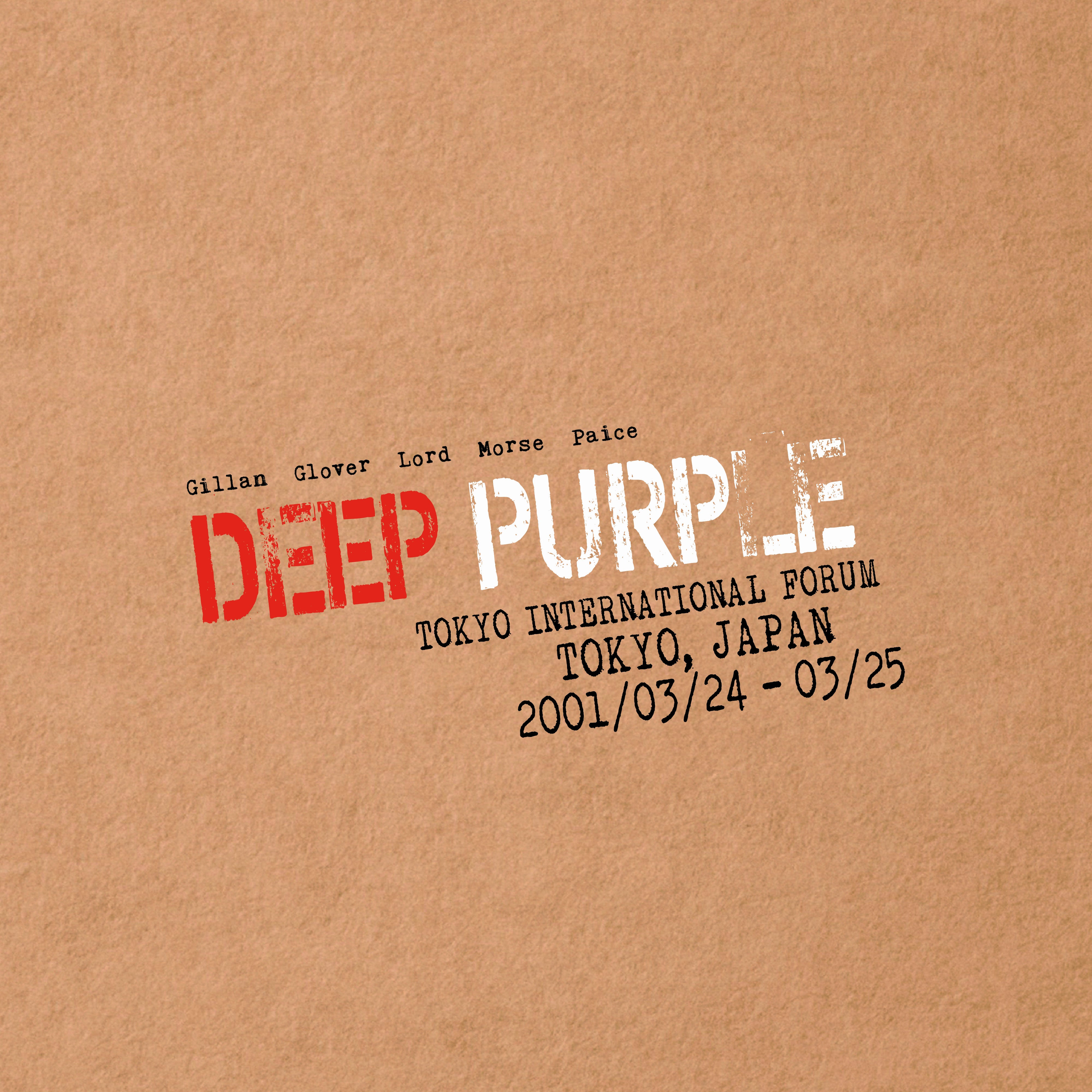 LIVE IN TOKYO 2001 - Back Cover