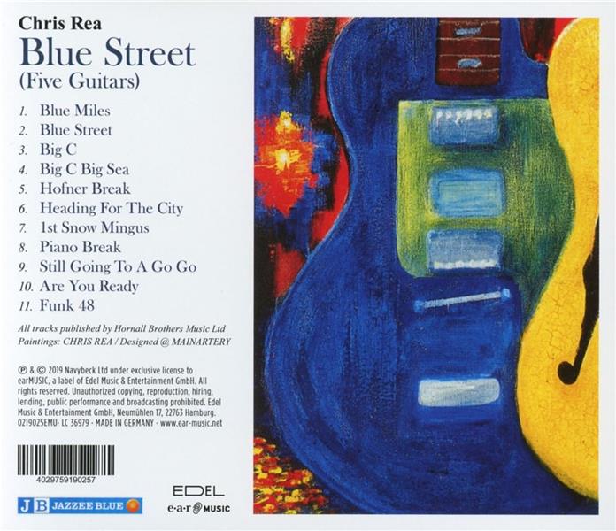 Blue street (five guitars) - Front Cover