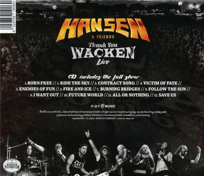 Thank you Wacken - Front Cover