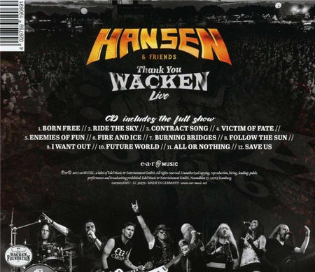 Thank you Wacken - Front Cover
