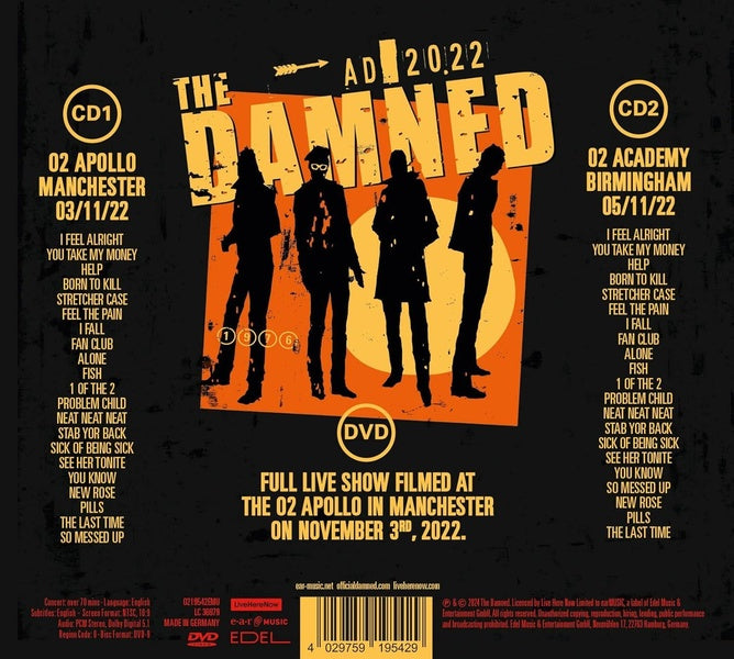 AD 2022 - Live In Manchester - Front Cover