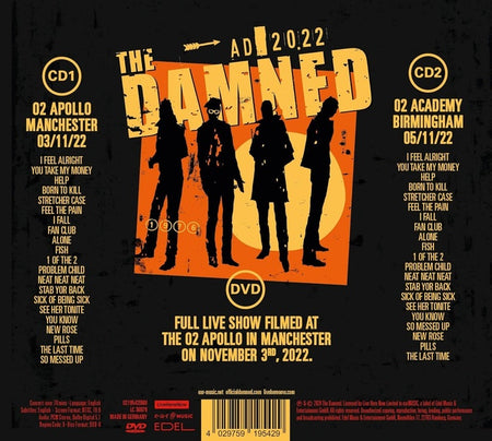 AD 2022 - Live In Manchester - Front Cover