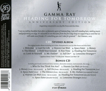Heading for Tomorrow (Anniversary Edition) - Front Cover