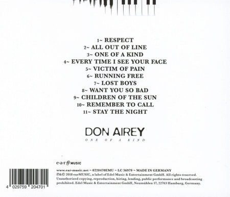 One of a Kind - Front Cover