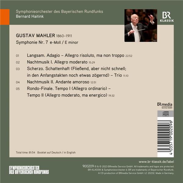 Symphonie numéro 7 en mi mineur - Front Cover