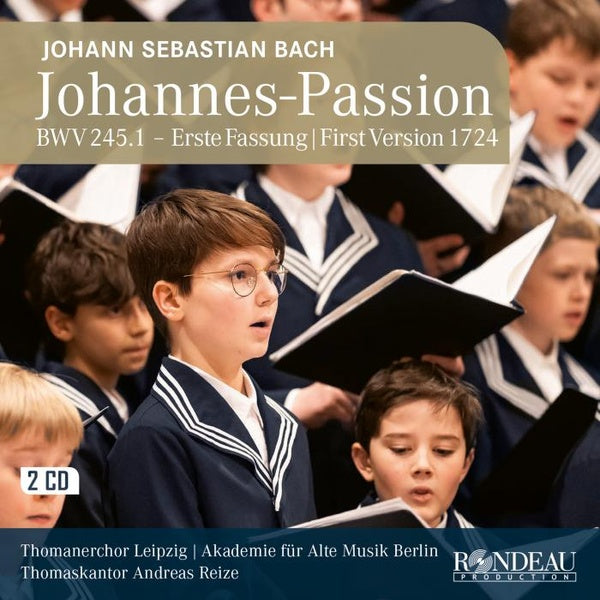 Passion selon St. Jean (Première version 1724) - Front Cover