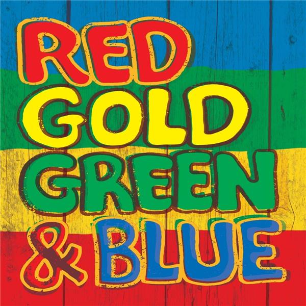 Red gold green & blue - Front Cover