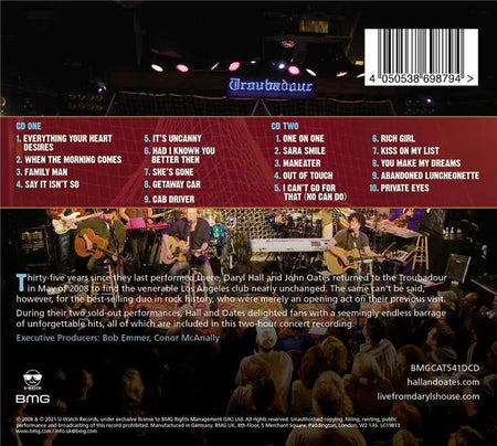 Live at The Troubadour - Front Cover
