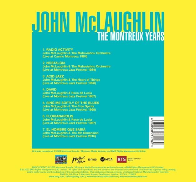 John Mclaughlin : The Montreux Years - Front Cover