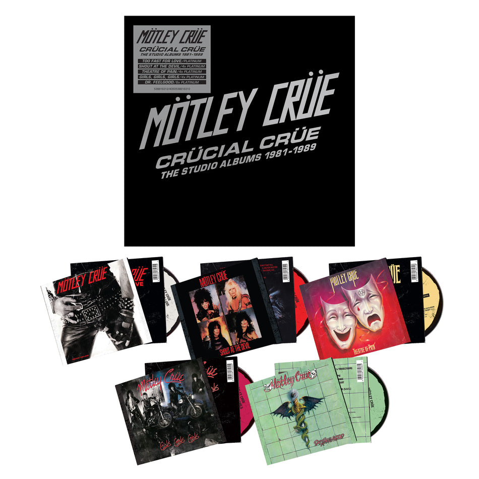 Crücial Crüe - The Studio Albums 1981-1989 - Front Cover