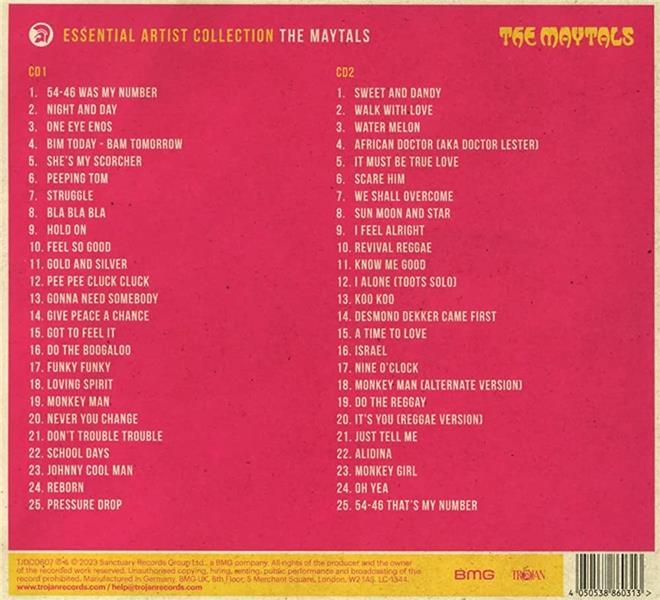 Essential Artist Collection - The Maytals - Front Cover