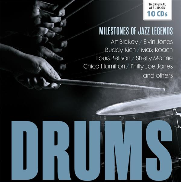 Milestones Of Jazz Legends : Drums Coffret - Front Cover