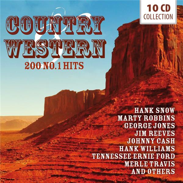 Country & Western 200 Number 1 Hits Coffret - Front Cover