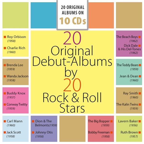 20 Original Debut-Albums by 20 Rock'n'Roll Stars - Front Cover