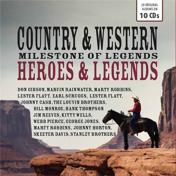 Country And Western Heroes And Legends: Milestones Of Legends - Front Cover