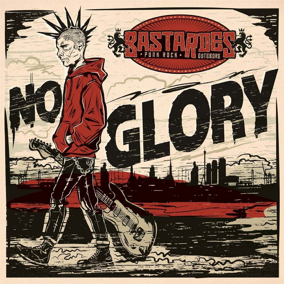 No Glory/Clear Red Dust W/ Black Splatter LP - Front Cover