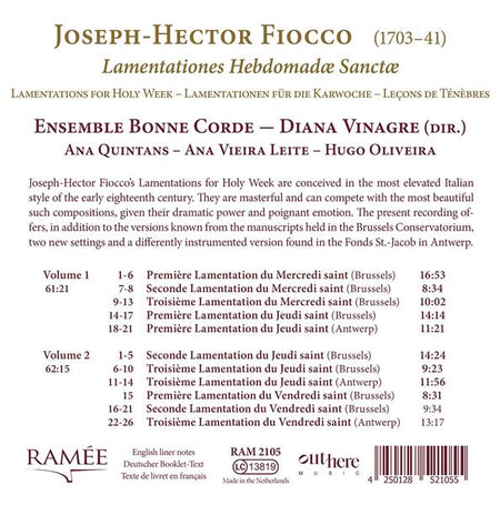 Lamentationes Hebdomadæ Sanctæ - Front Cover