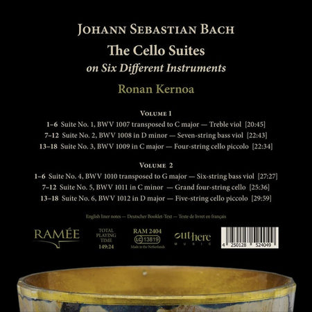 The Cello Suites On Six Different Instruments - Front Cover