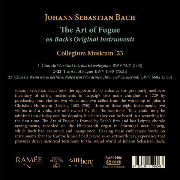 L'Art de la Fugue sur les instruments de Bach - Front Cover