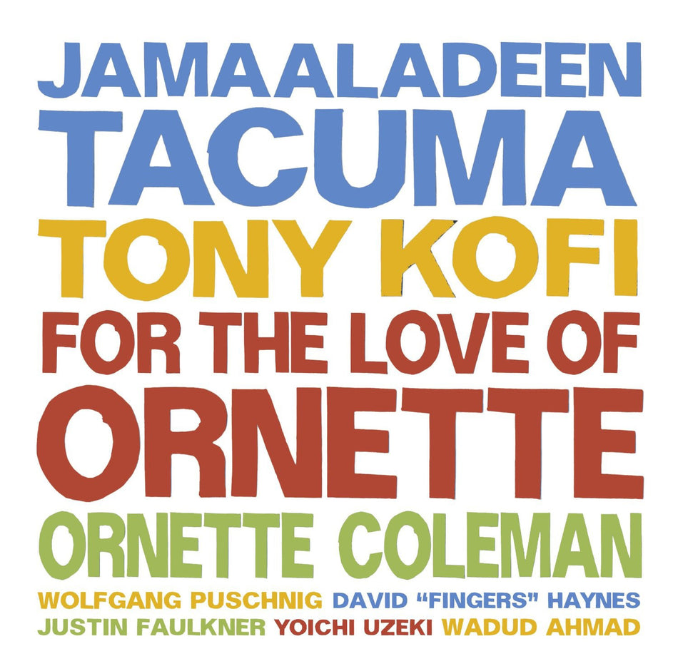 For The Love Of Ornette - Front Cover