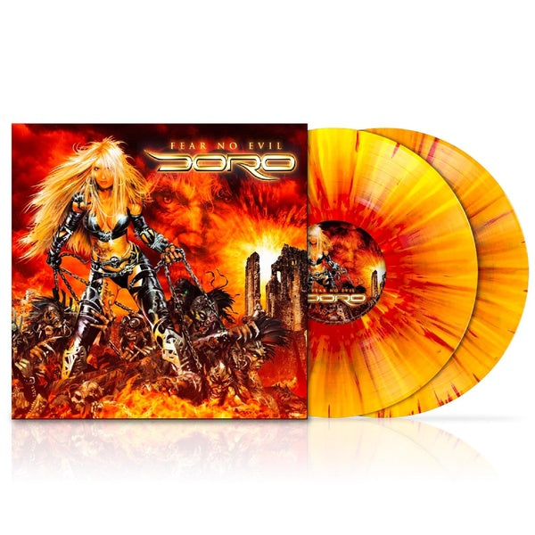 Fear No Evil Vinyle Jaune et Rouge Marbré - Front Cover