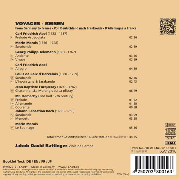 Voyages - Back Cover