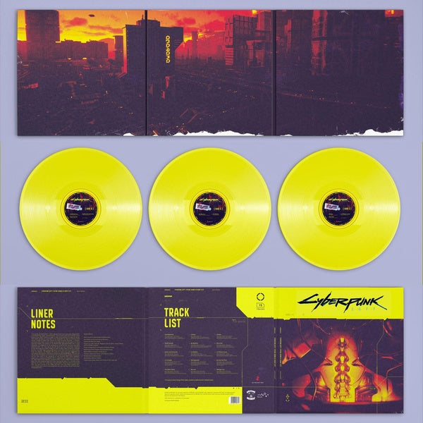Cyberpunk 2077 Future Sound Of Night City Vinyle Jaune - Front Cover