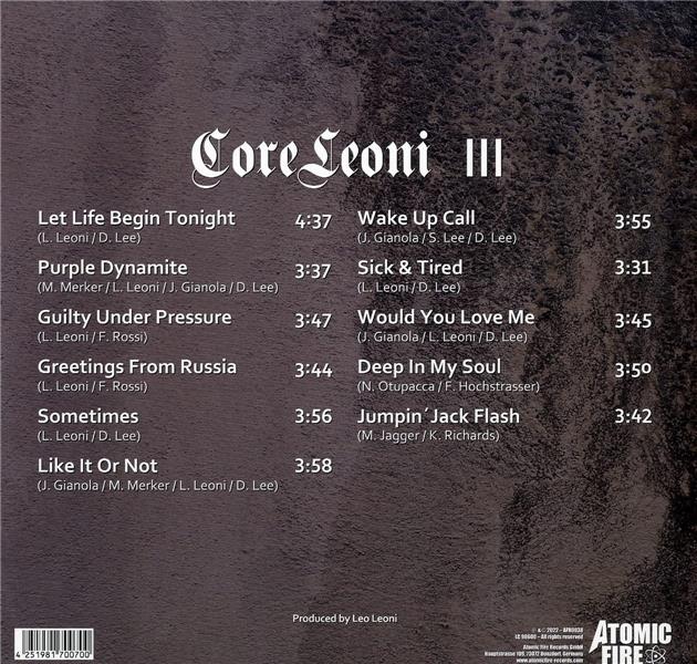 III - Front Cover