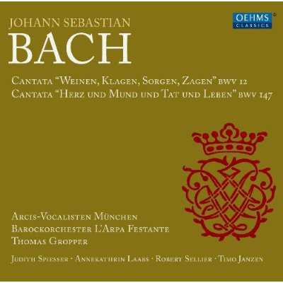 Cantates BWV 12 & 147 - Front Cover