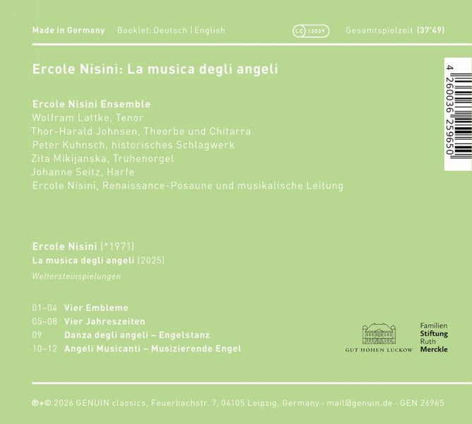 La musica degli angeli - Front Cover